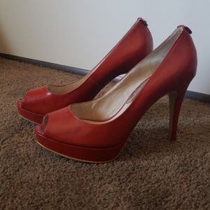 Michael Kors peep-toe pumps